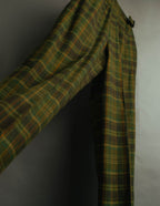 "Christian Dior" 80's-90's Wool plaid blouson and trousers set