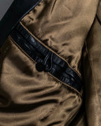 Leather Diagonal Single Jacket