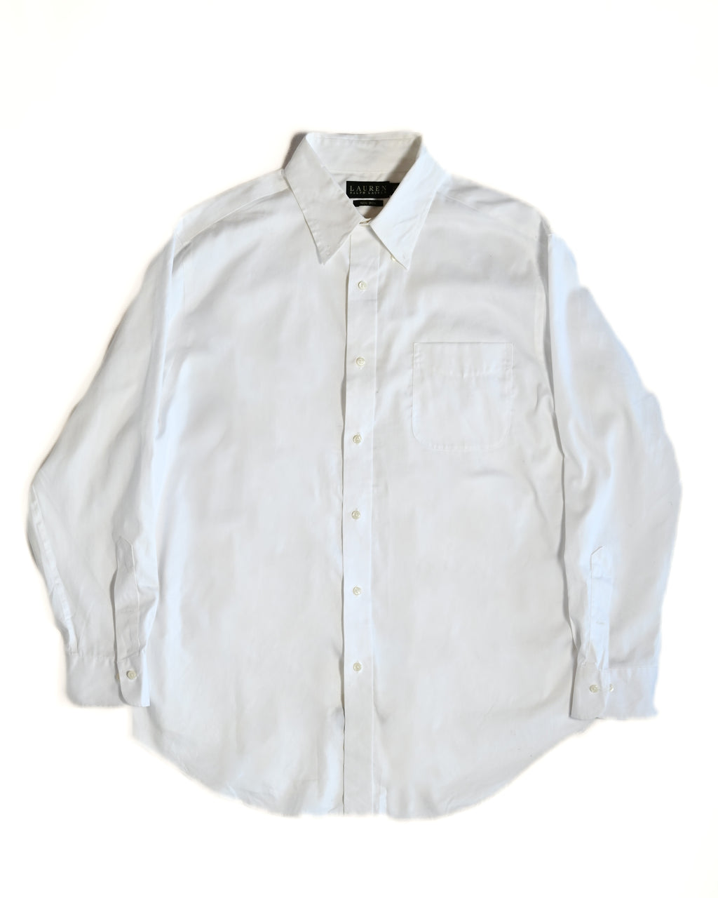 Lauren Ralph Lauren /Oversized button down white shirt