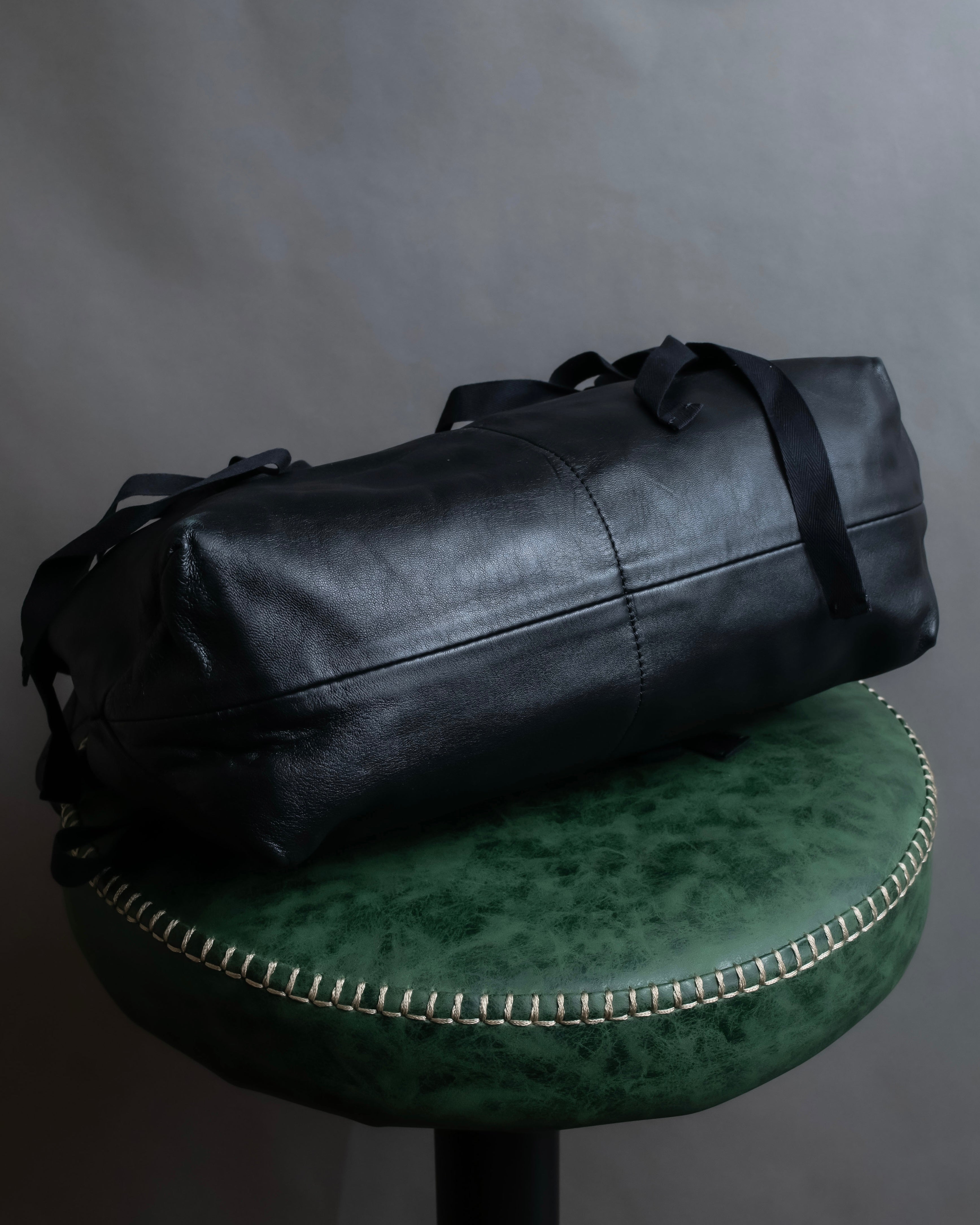 "MARNI" Side ribbon design rounded body leather bag