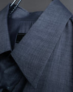 “PRADA” Bicolor back designed dress shirt