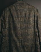 "Ermenegildo Zegna" 80's-90's Textured silk single-breasted blazer