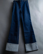 "BOTTEGA VENETA" Wide straight silhouette fisherman denim pants