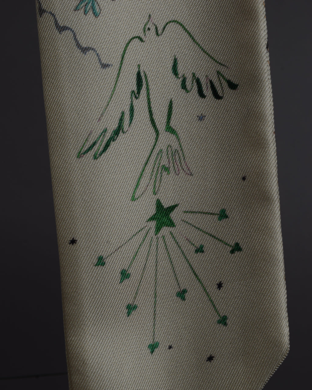 "Christian Dior" Dior Explore allegorical motif twilly mitzah scarf