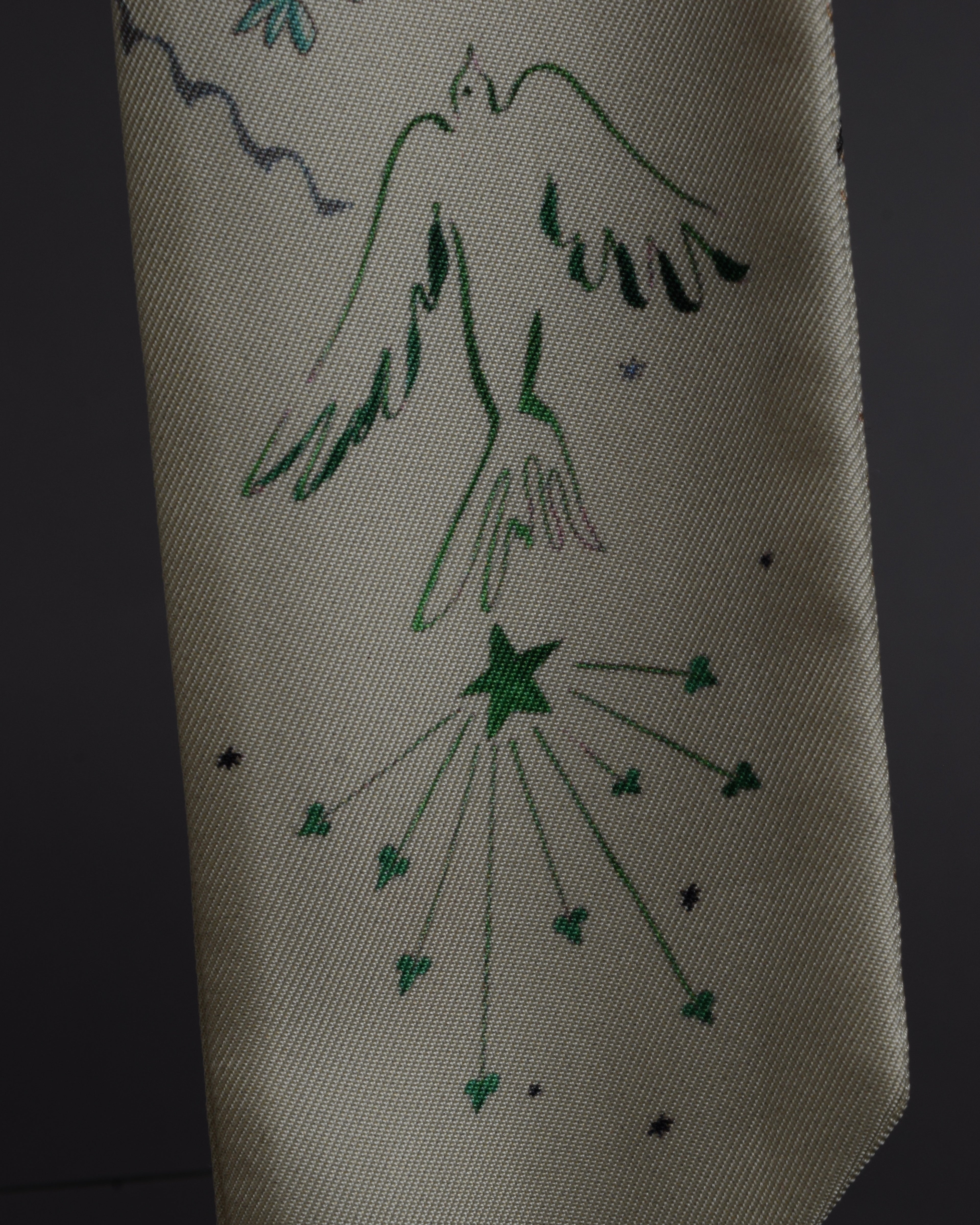 "Christian Dior" Dior Explore allegorical motif twilly mitzah scarf