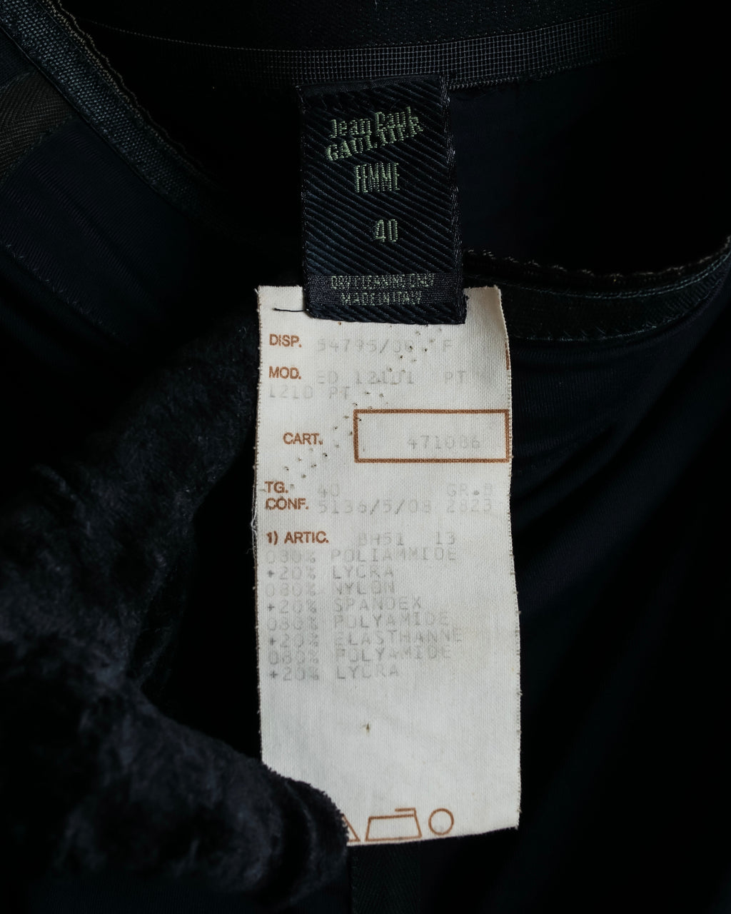 "JEAN PAUL GAULTIER MAILLE FEMME" Sheer shirring design design half pants