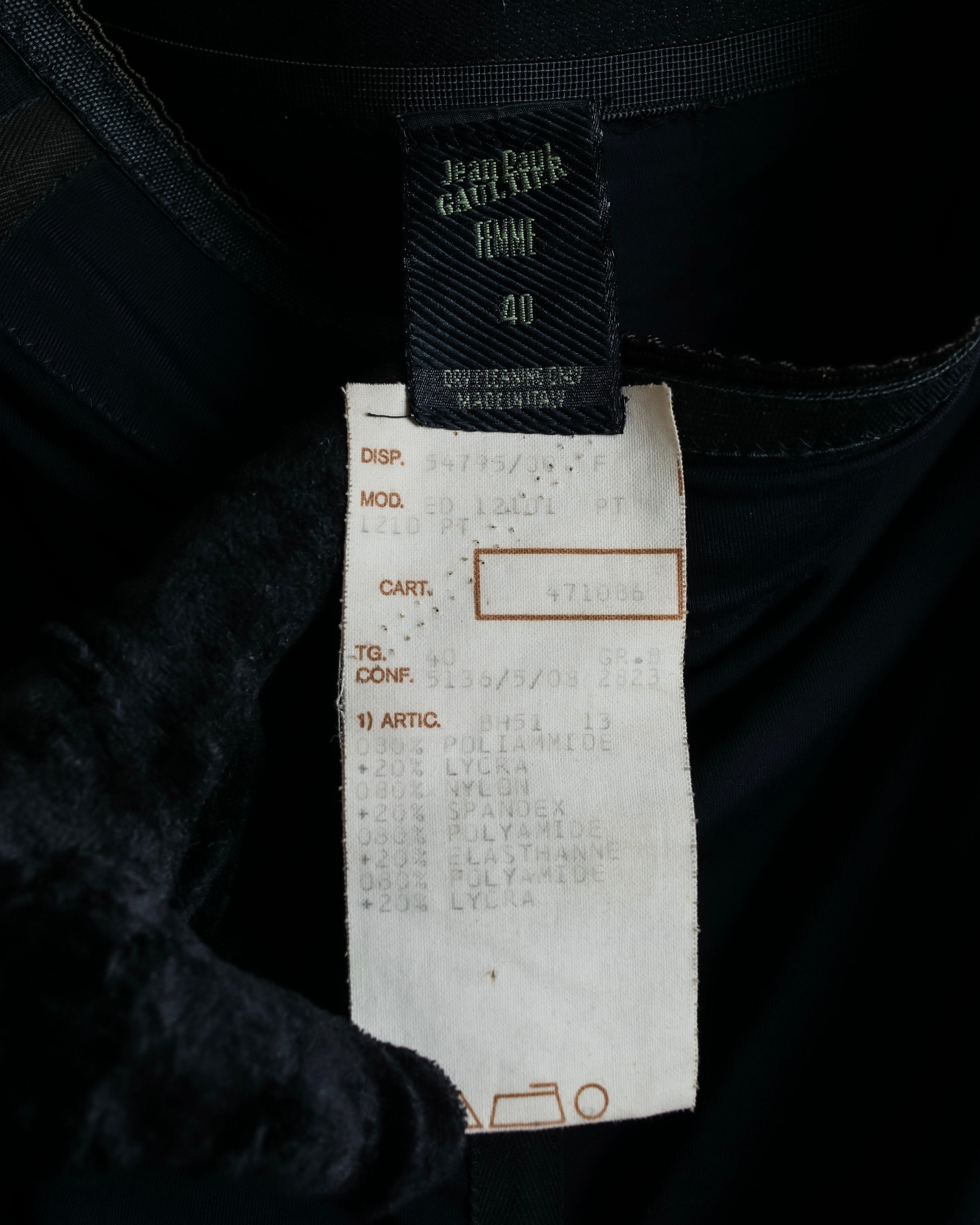 "JEAN PAUL GAULTIER MAILLE FEMME" Sheer shirring design design half pants