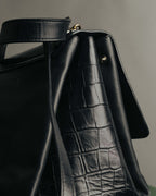 -SPECIAL- “BALENCIAGA” 2013-17 Le dix mixed leather shoulder bag