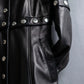 "Dolce & Gabbana" Silver stud design leather 2way coat