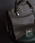 "CELINE" Softly structured leather city bag