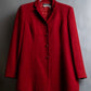 "Salvatore Ferragamo" Vivid red color wool mix tailored jacket