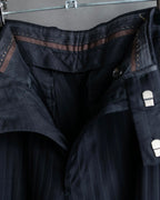 "LOUIS VUITTON" 2 button relaxed tailored jacket & no tuck tapered slacks set up