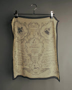 "Hermès" 80's-90's Sheer silk chiffon scarf