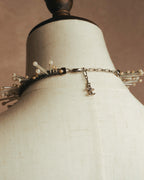 -SPECIAL- "CHANEL" 90's-00's Sculptural pearl fringe choker necklace