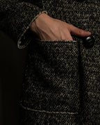 "Dolce & Gabbana" Double-breasted beautiful tweed long coat