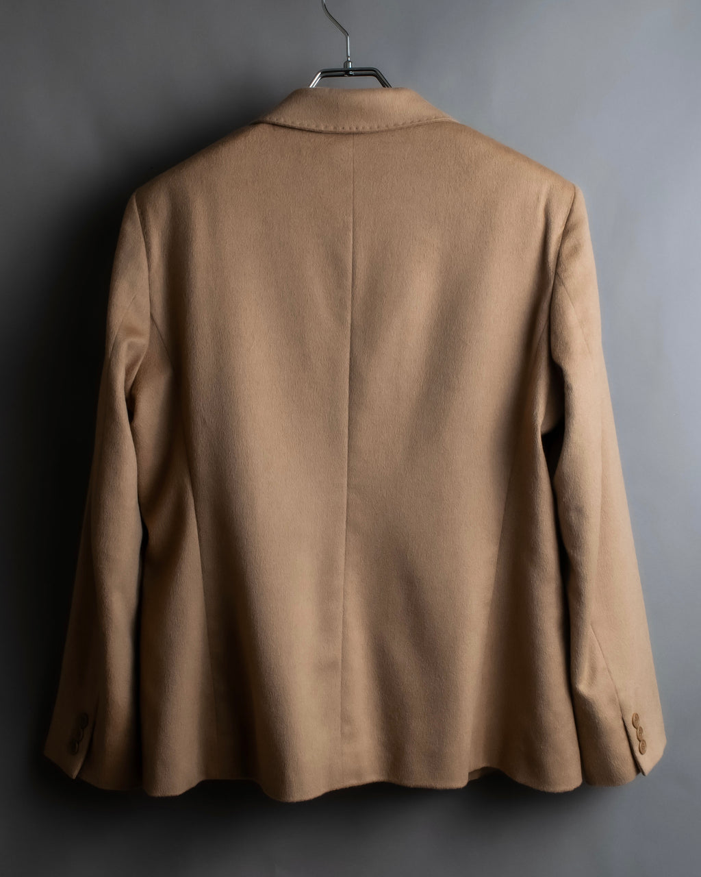 "Max Mara" Waist shape silhouette beige tailored jacket