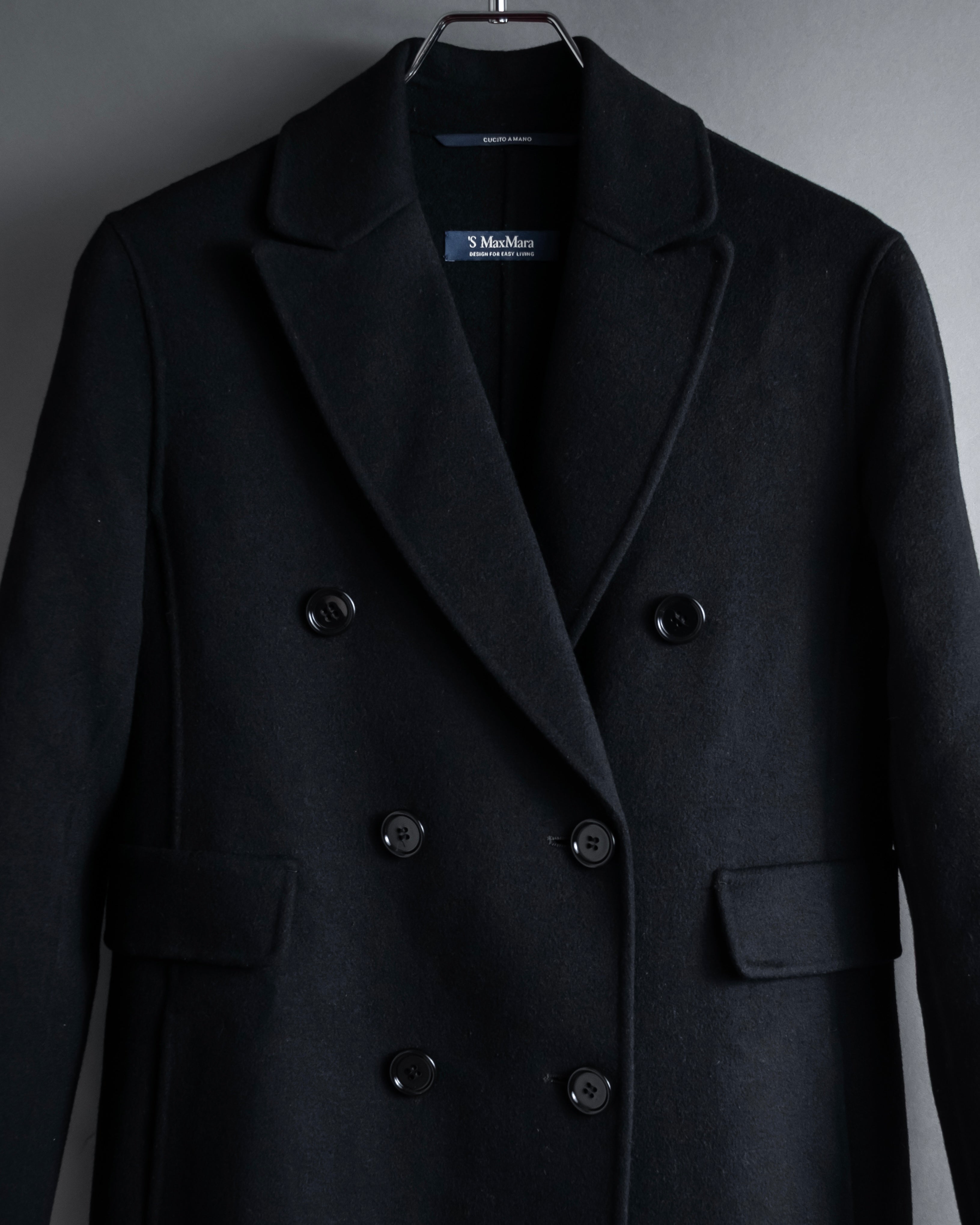 "S Max Mara" 21AW Structured double-breasted long chester coat