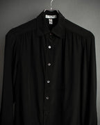 "CELINE" Triomphe embroidered design silk shirt