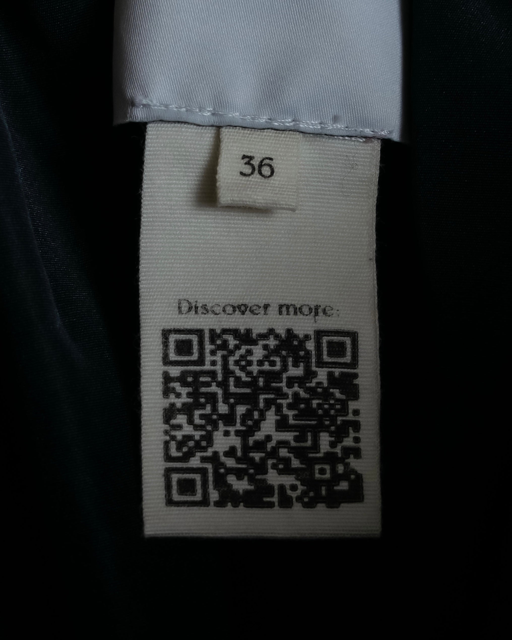 "PATOU" Ribbon shirring design poncho dress