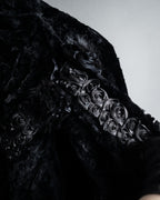 -SPECIAL- "FENDI" 90s Karl Lagerfeld-era lattice fur cape