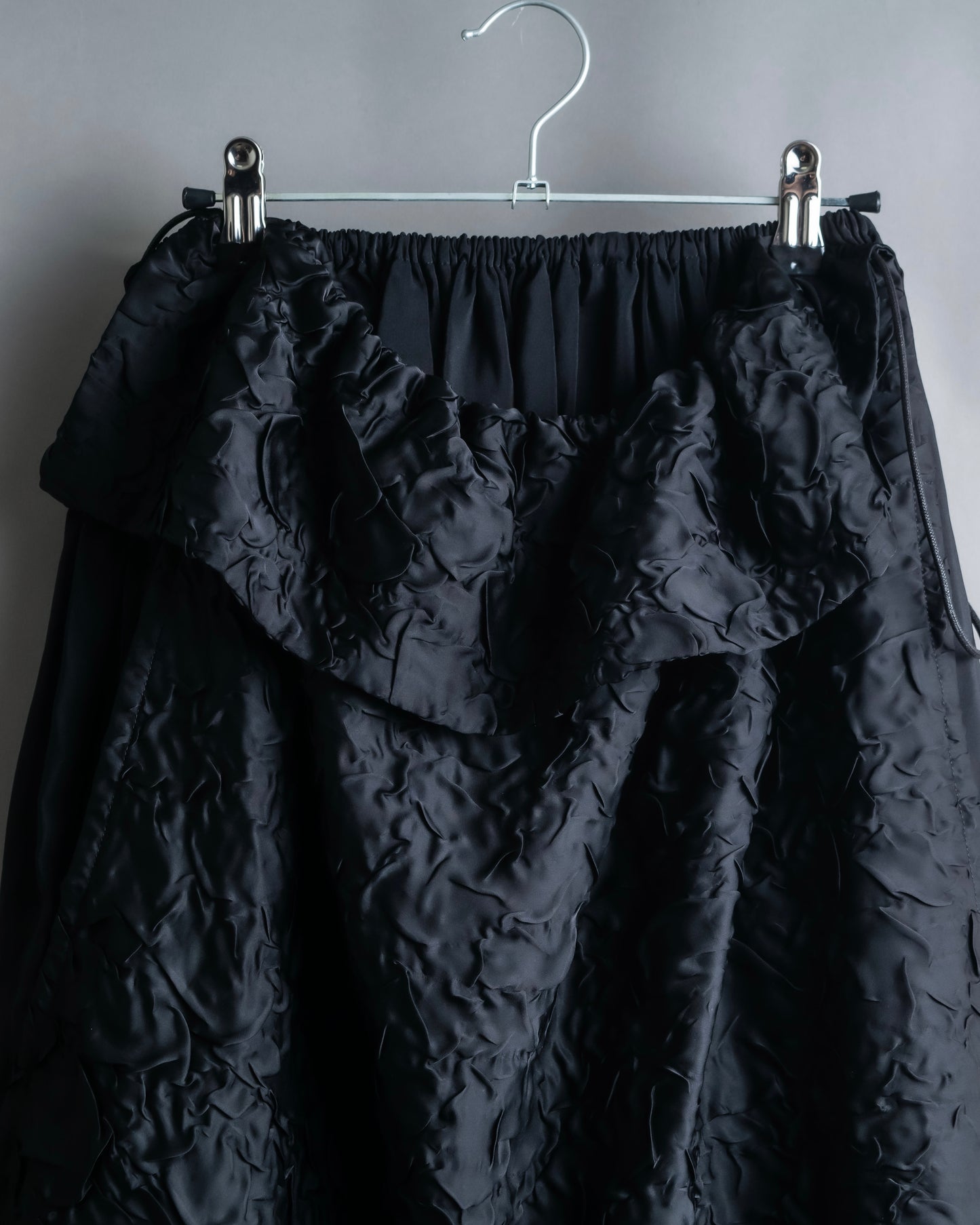 "LIMI feu" Washed layered fabric mid length skirt