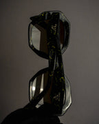 "PRADA" Yellow marble acetate sunglasses