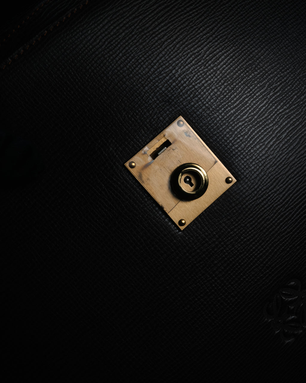 “LOEWE” 90’s Heritage anagram lock briefcase