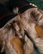 "GUCCI" GG logo design princetown loafers