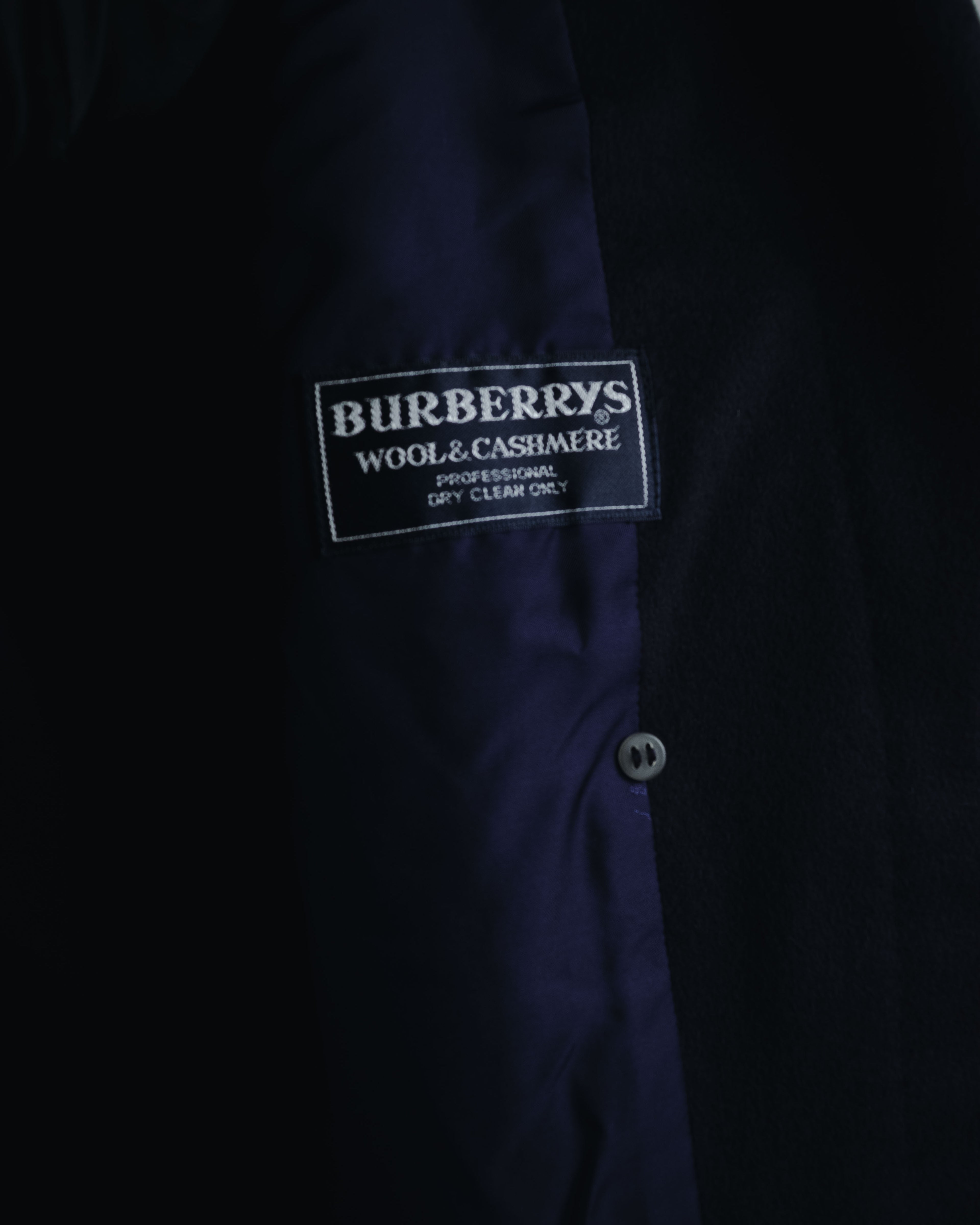 –SPECIAL– "BURBERRYS" Late 80’s-early 90’s wool and cashmere double-breasted chester coat