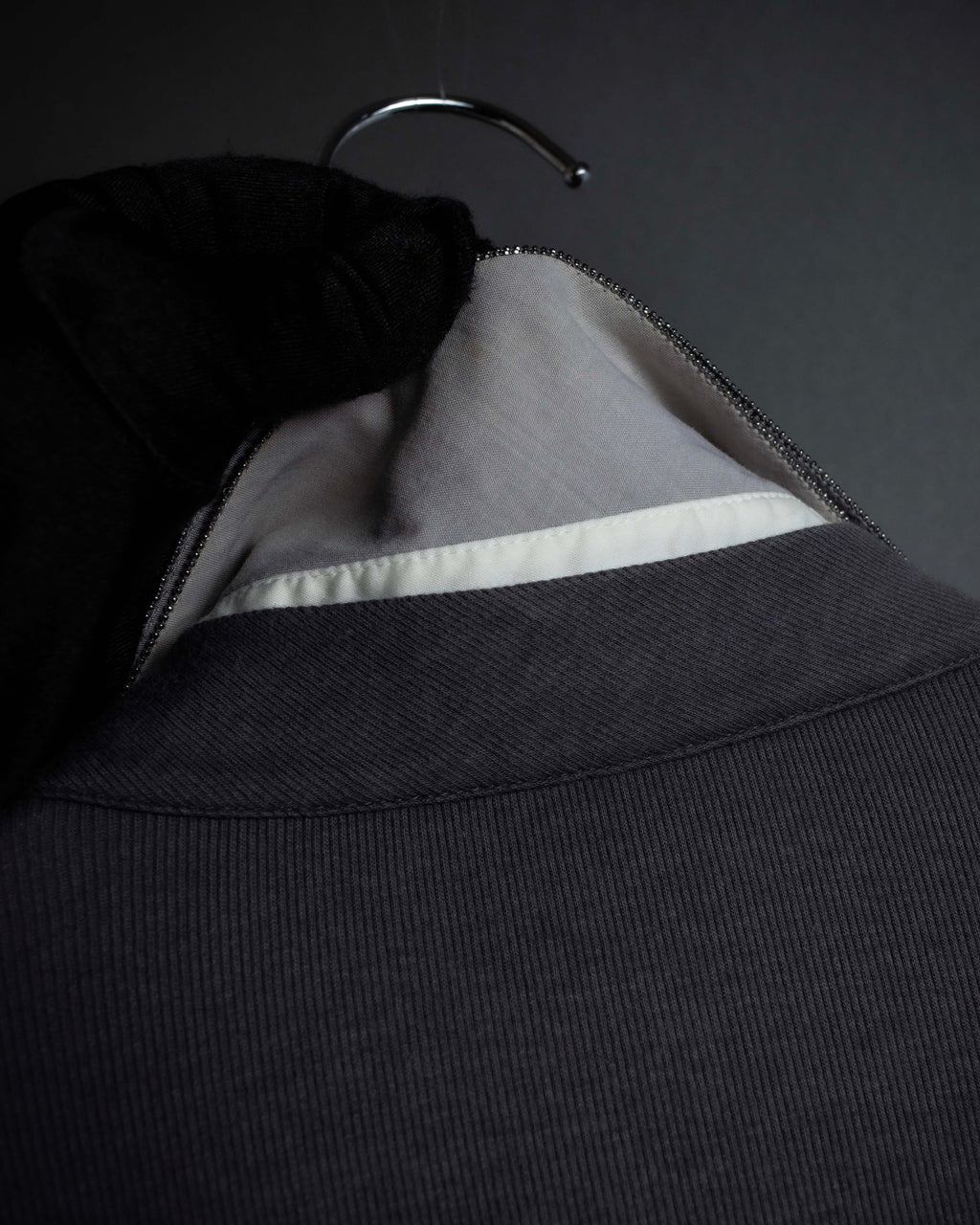 "BRUNELLO CUCINELLI" Layered shirt docking design knit pullover