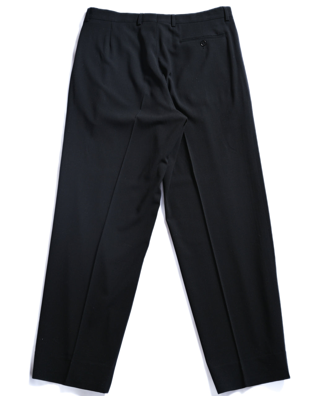 GIORGIO ARMANI/ Virgin Wool Straight Trousers Black