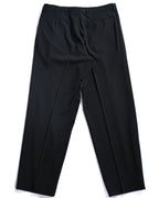 GIORGIO ARMANI/ Virgin Wool Straight Trousers Black