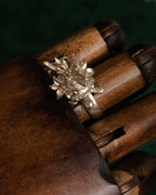 “DIOR” 2010’s sculptural turtle floral motif ring