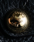 "LOEWE" Flap pocket design ostrich leather bag