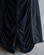 "JEAN PAUL GAULTIER MAILLE FEMME" Sheer shirring design design half pants