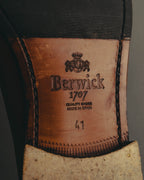 “Berwick 1707” 2010’s Patina aniline leather double monk shoes