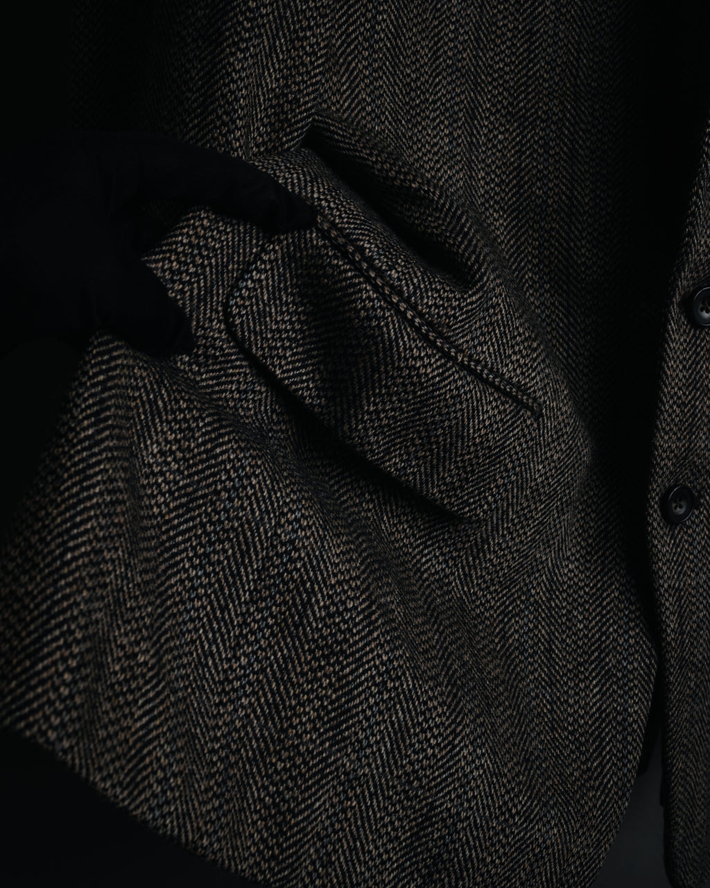 "Burberrys" 90’s Herringbone tweed wool suit set
