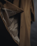 "BURBERRYS" 80’s-90’s Fly-front wool cashmere coat