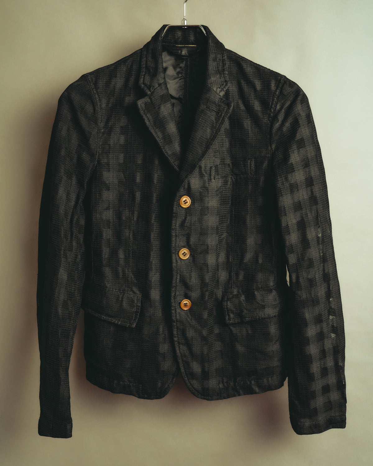 "COMME des GARÇONS COMME des GARÇONS" 13AW Textured three-button blazer