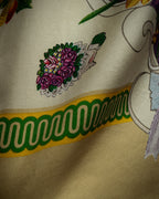 "GUCCI" Baroque painting pattern silk scarf