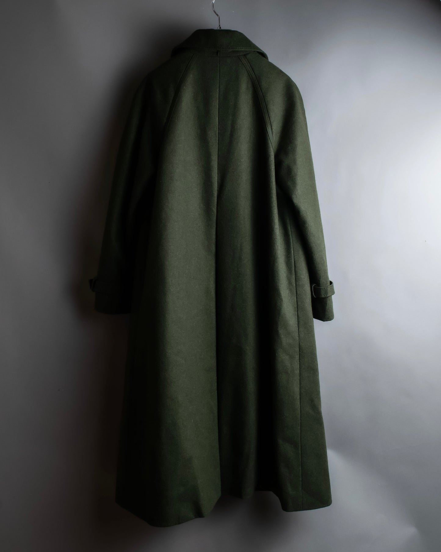 "BAVARIA LODEN" Vintage 2way stand collar wool long coat