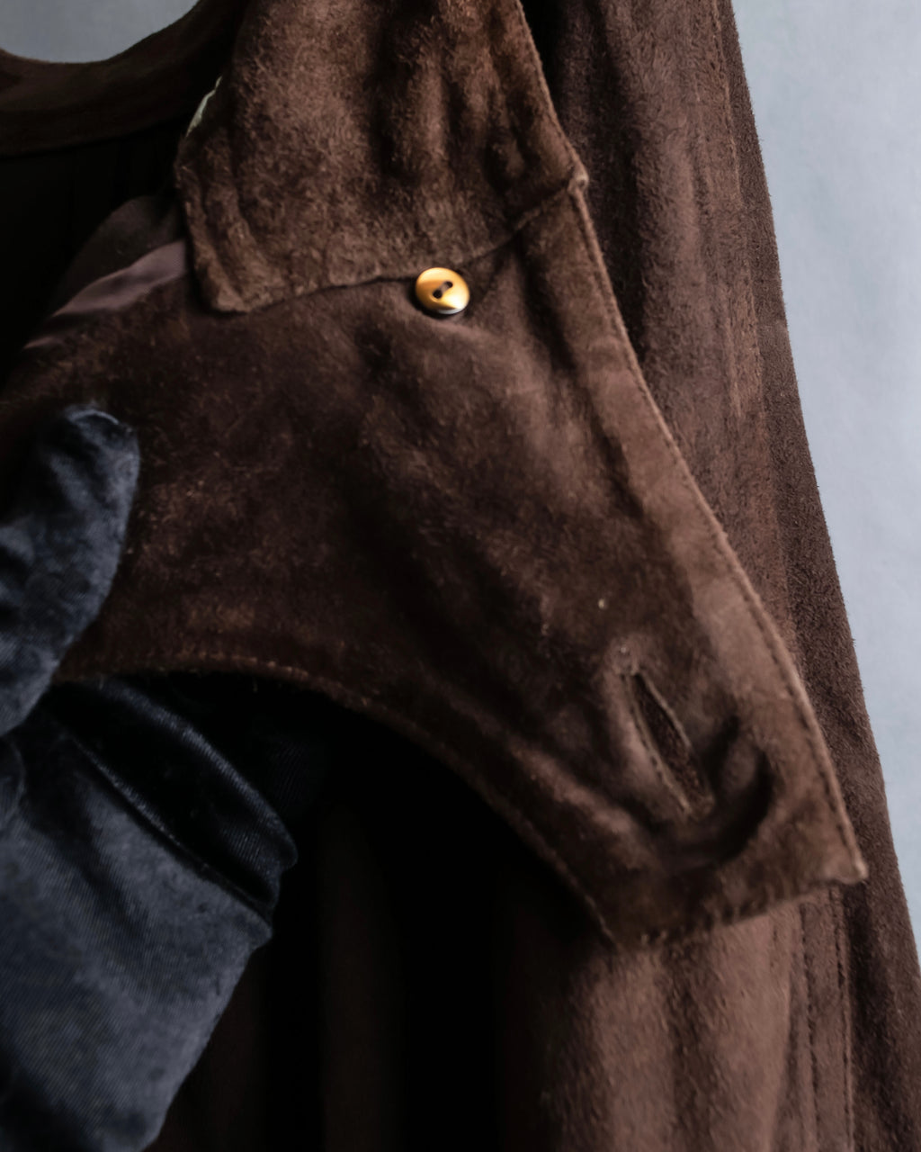 "LOEWE" Dark brown color gathered design wide pants