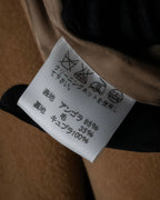 "ISSEY MIYAKE" 03AW Angora wool blend flared silhouette coat