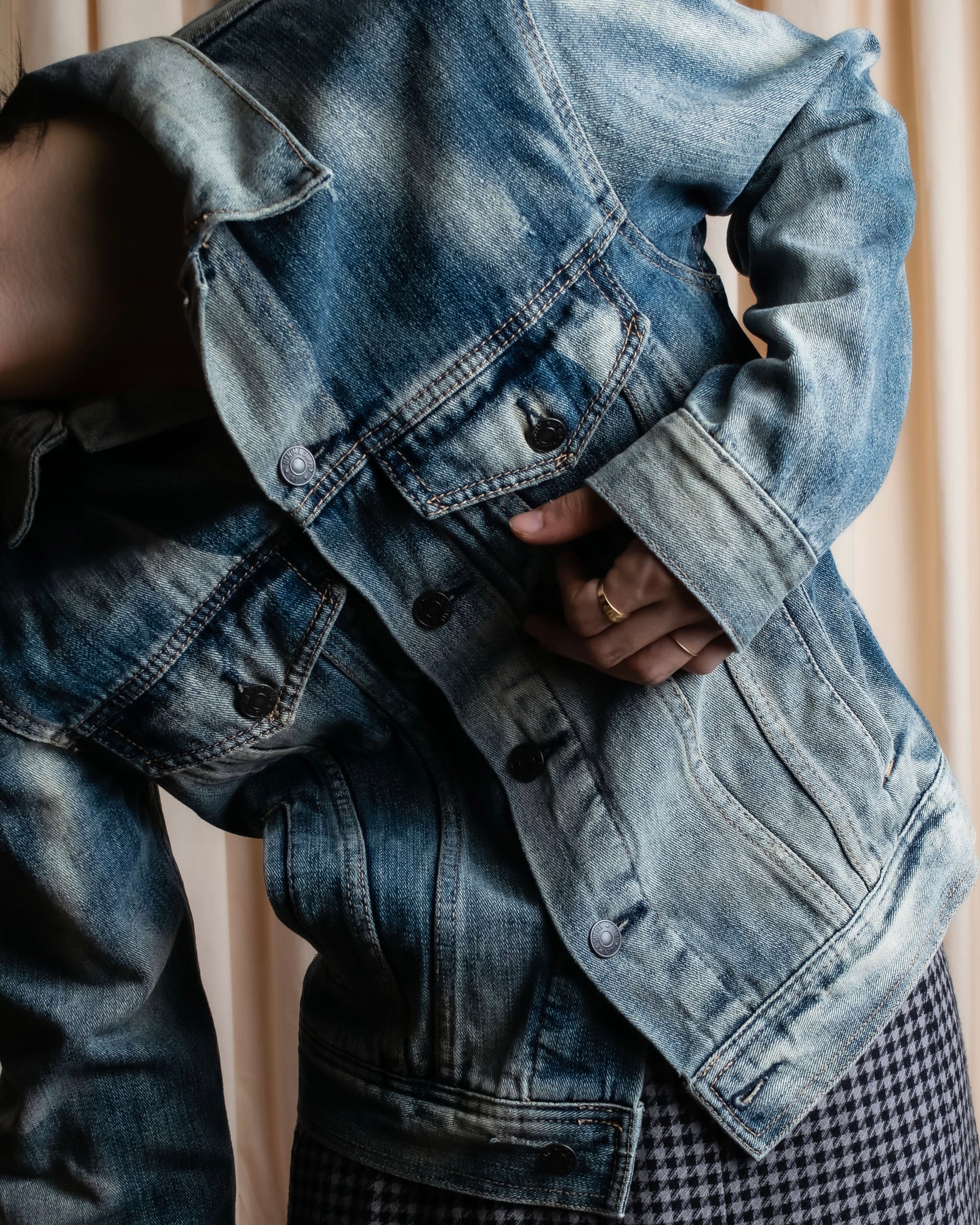 "Ralph Lauren" Eagle & star embroidered design denim jacket