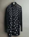 “GIANNI VERSACE” 80’s-90’s Couture polka dot lace shirt