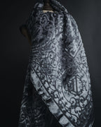 "Christian Dior" 80’s-90’s Burnout velvet arabesque logo stole