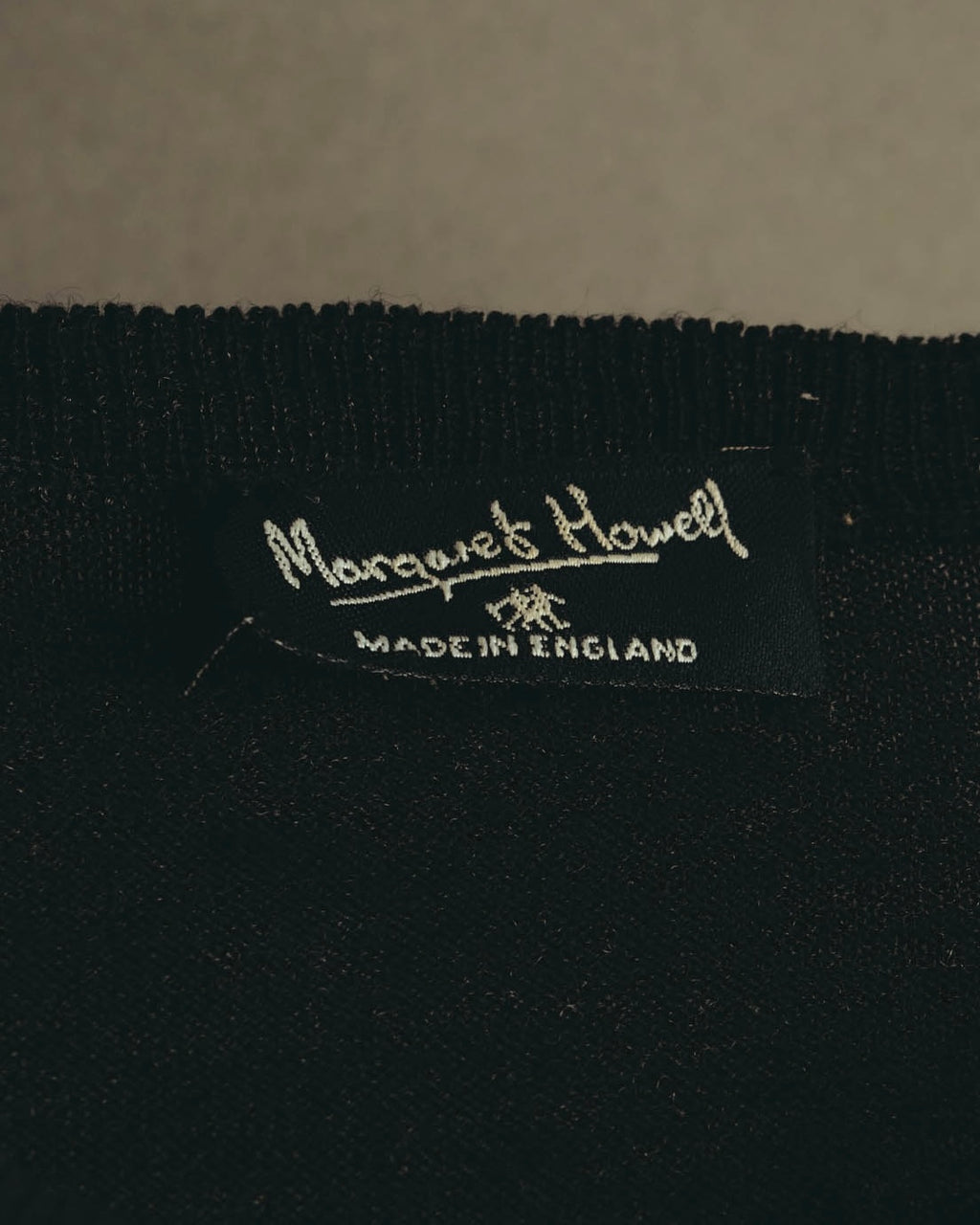 "Margaret Howell" 90's-00's Soft wool short sleeve knit top