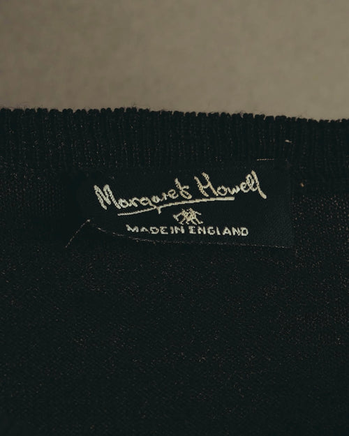 "Margaret Howell" 90's-00's Soft wool short sleeve knit top