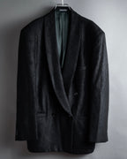 “Gianni Versace” 80’s-90’s Shadowed-texture tailored jacket