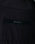 "GUCCI" Slightly glossy pinstripe oversized shirt